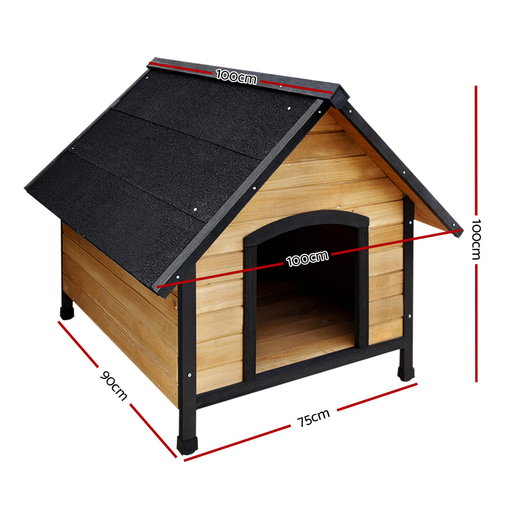 Kelston Wooden Dog Kennel – Natural – Extra Large