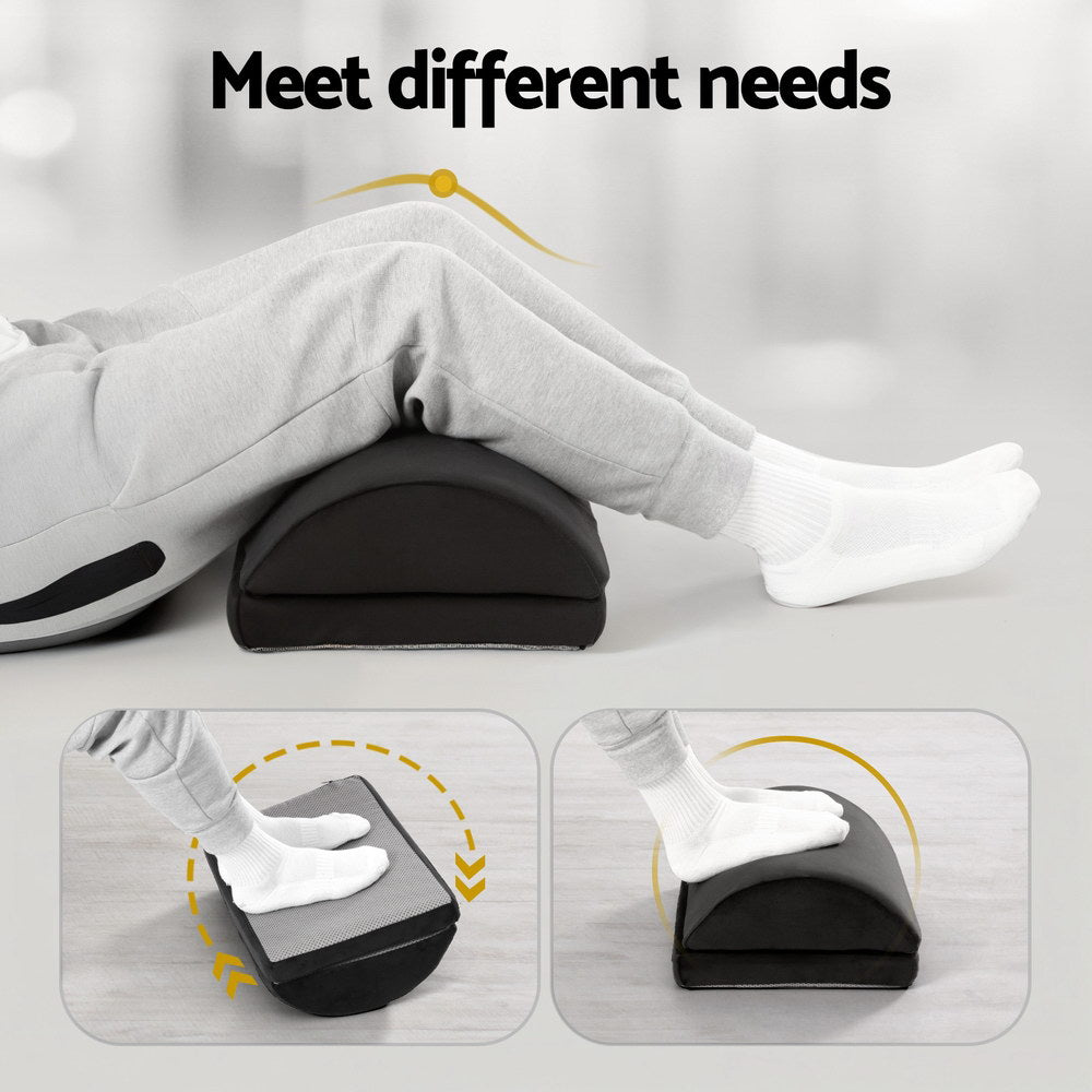 Caldera Memory Foam Footrest Cushion – Black – Standard