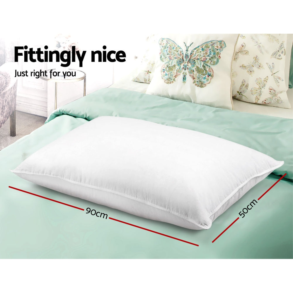 Kairo Cotton Pillow Set – White – King – Set of 4