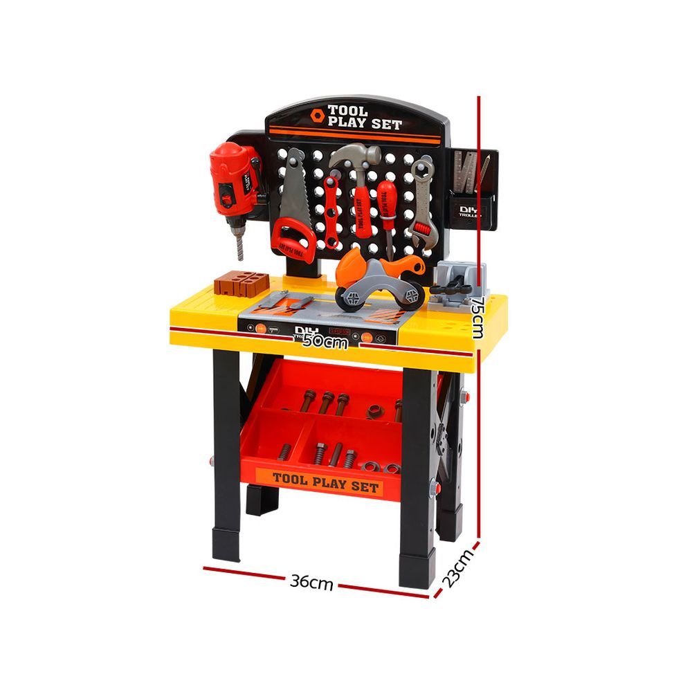 Marston Kids DIY Workbench Set – Black – 54 Pieces