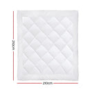 QUEEN Size - 800GSM Microfibre Bamboo Quilt Cover - White