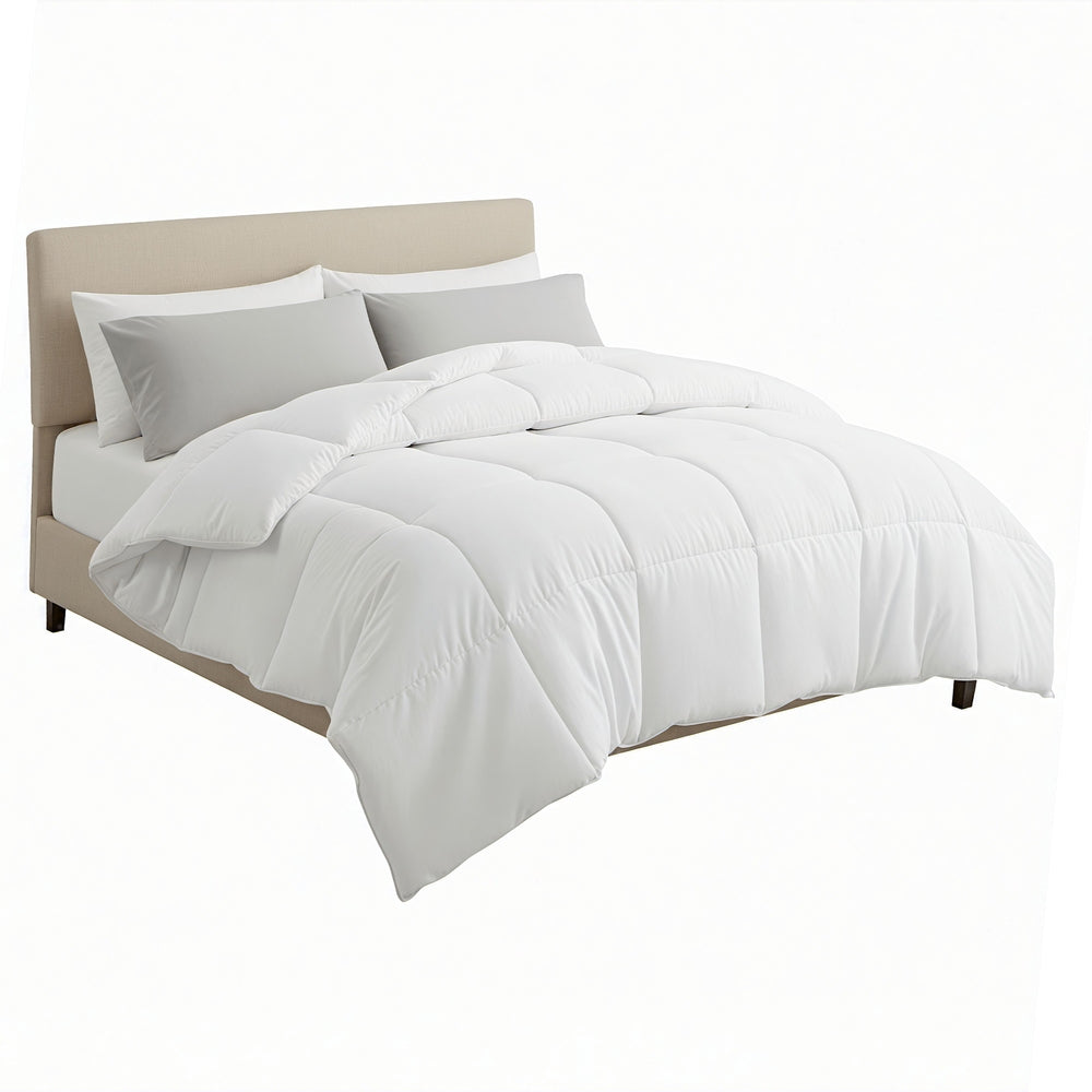 Rowan Microfiber All Season Quilt – White – Queen