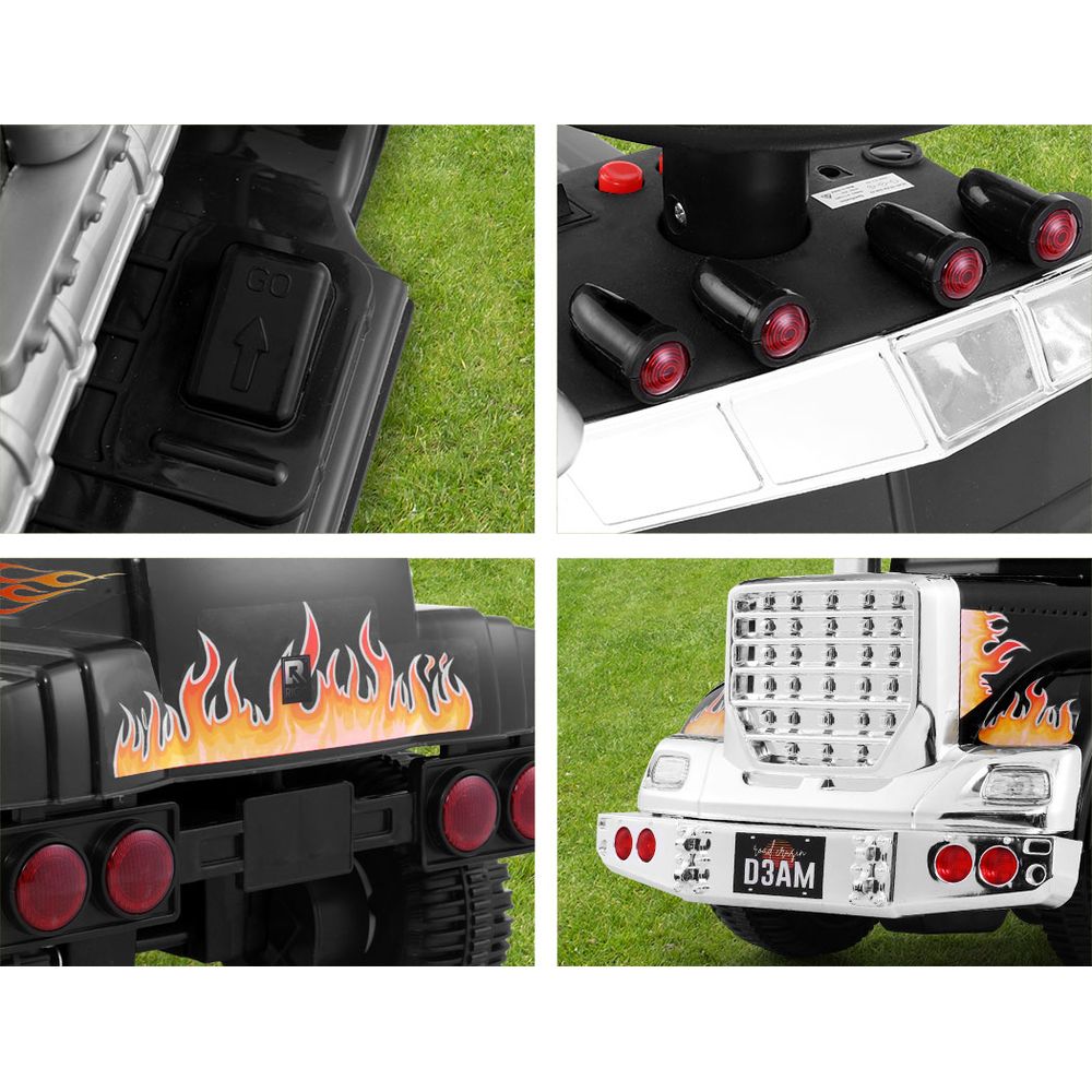 Falcon Electric Ride On Truck – Black – Kids