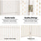 4 Panel Room Divider Screen - Woven White