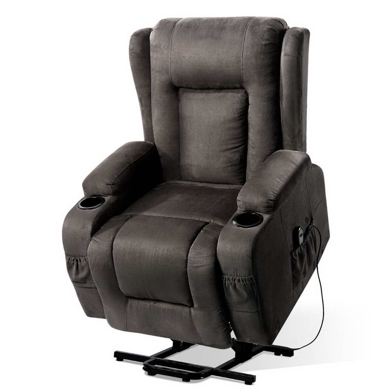 Lift Assist Heated Recliner Chair – Velvet