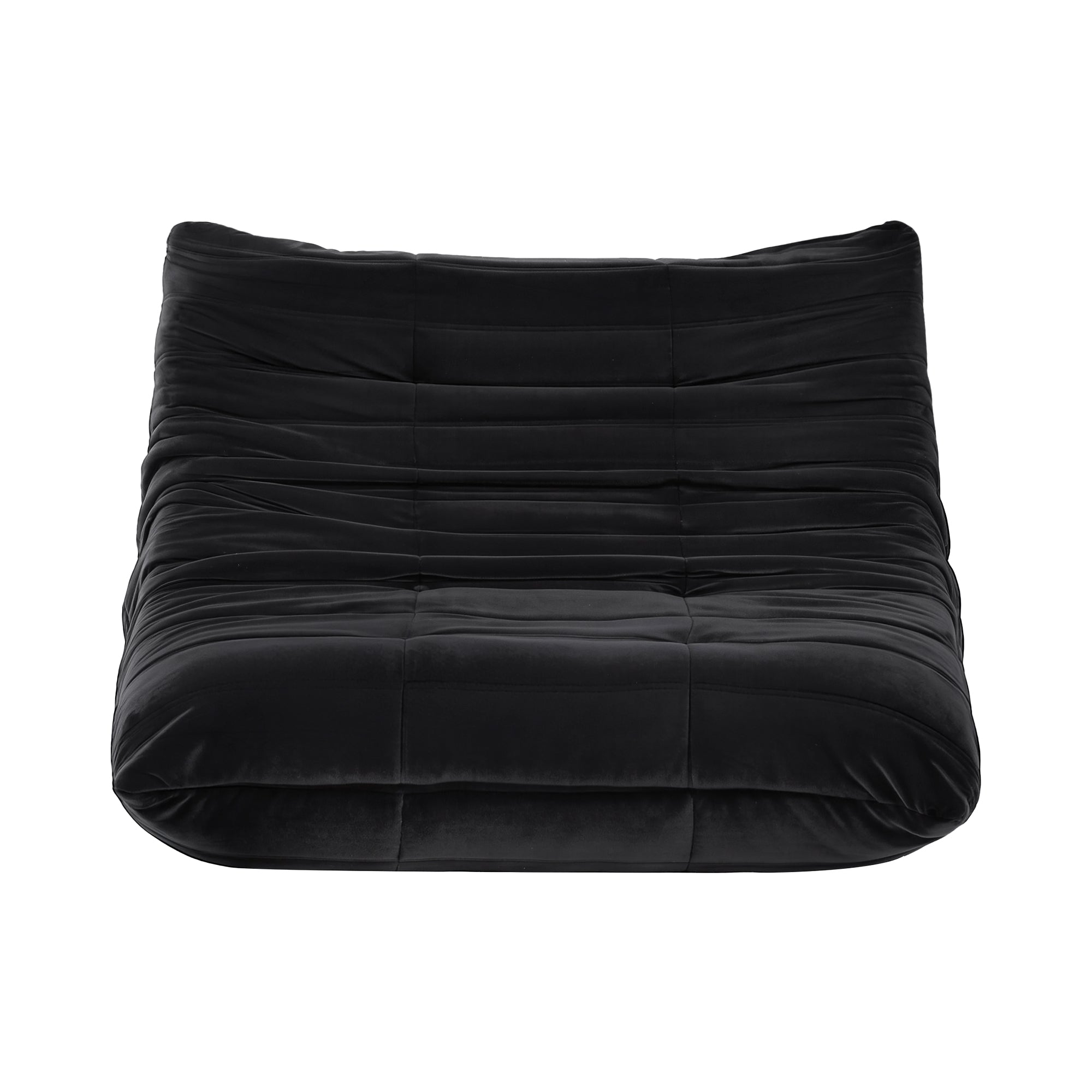 Caldara Lazy Floor Sofa – Black – 2 Seater