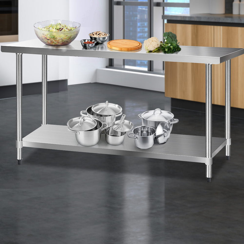 Stainless Steel Kitchen Bench – 1829x610mm