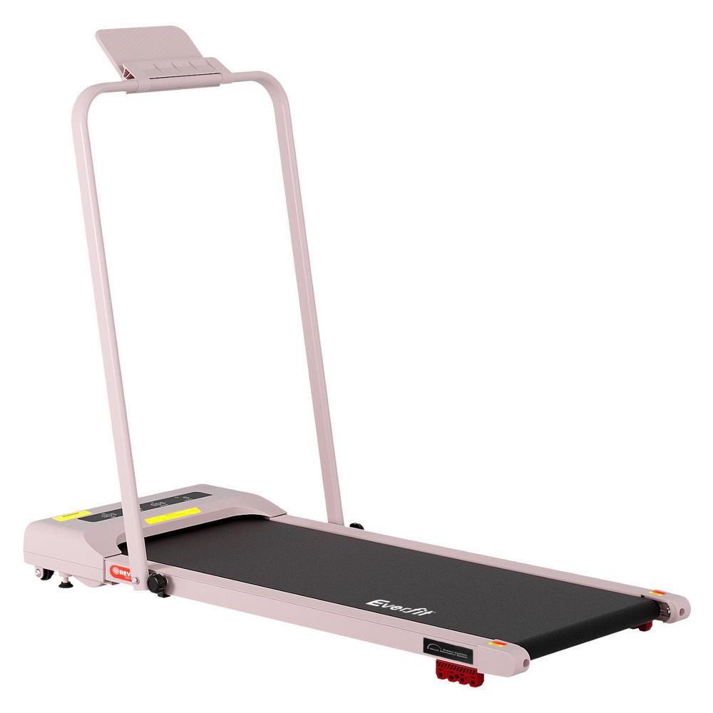 Treadmill Electric Walking Pad Incline Under Desk 380mm Pink