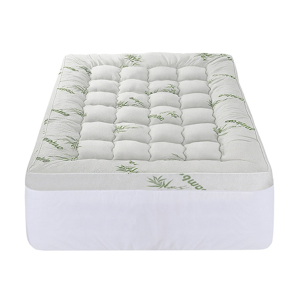 Astoria Bamboo Mattress Topper – White – Single