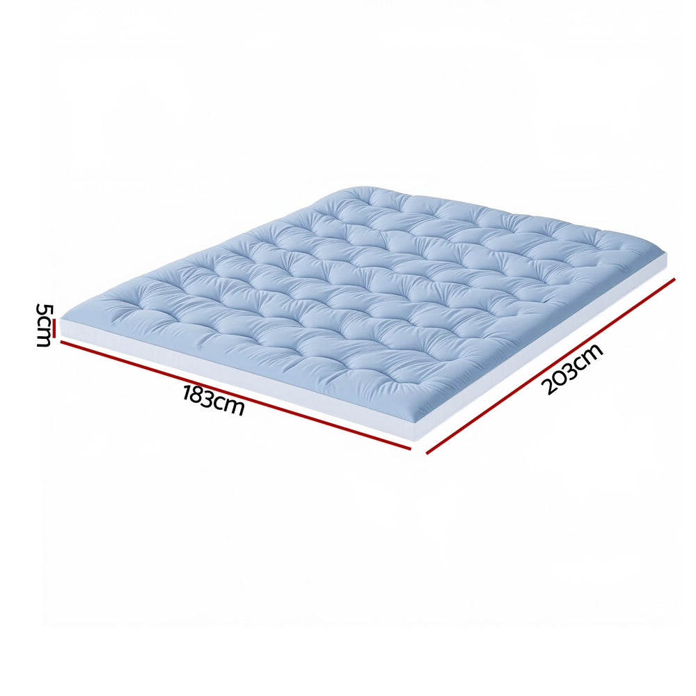 Valona Pillowtop Mattress Topper – White – King