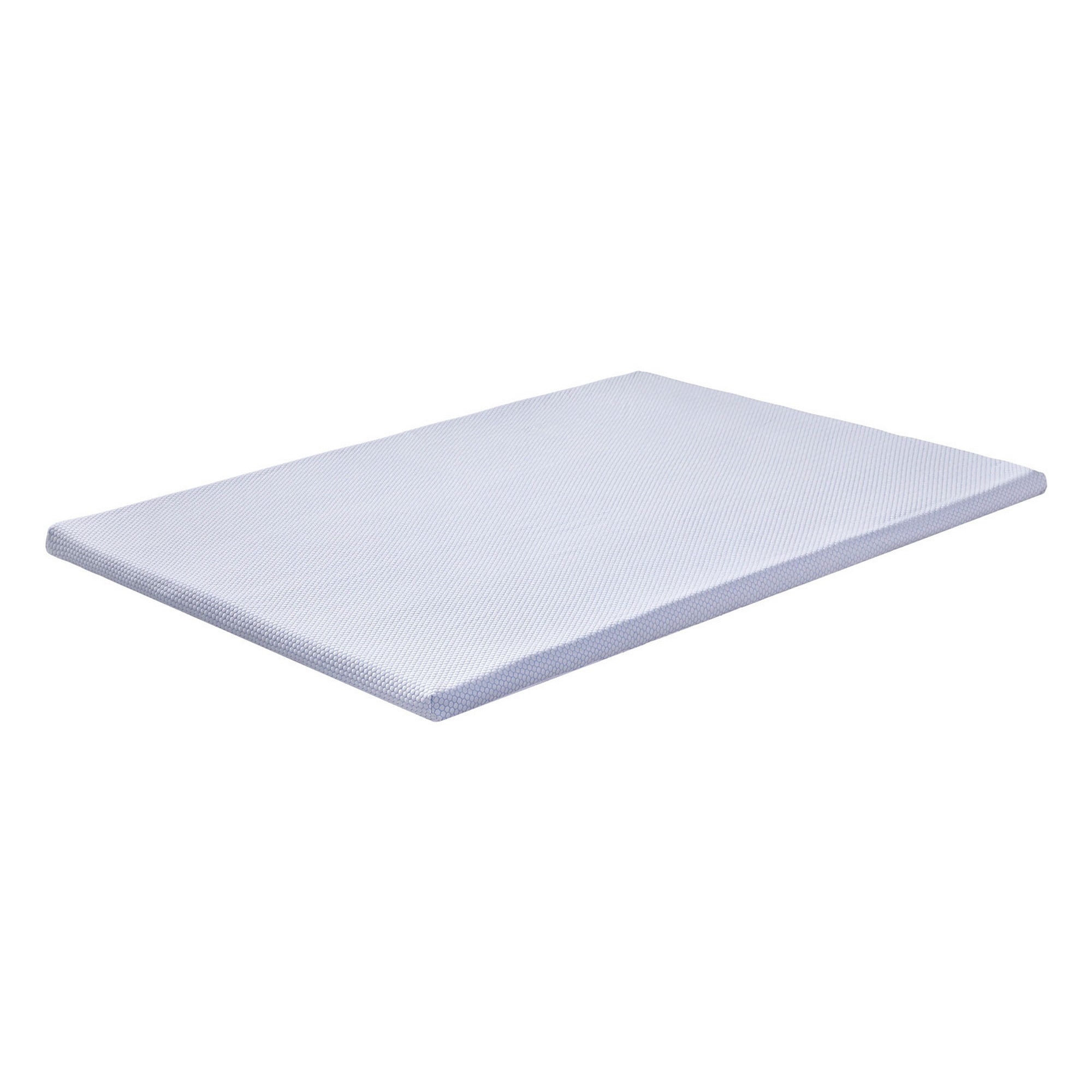 Latex Topper 100% Natural Latex Toppers 7 - zone w/ Ice Silk Cool - touch Fabric Cooling Cover 5cm – Double
