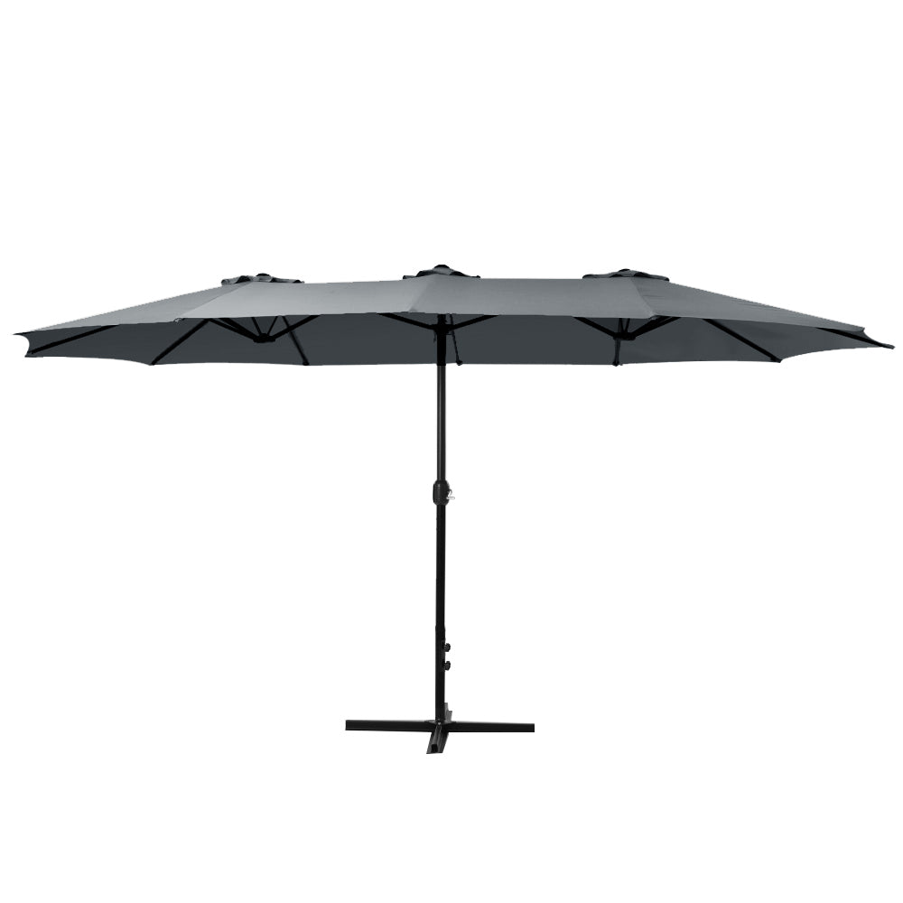 Haven Outdoor Umbrella – Grey / Charcoal – 140 & above