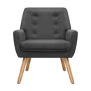 Linen Armchair – Charcoal