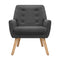 Linen Armchair – Charcoal