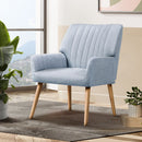 Fabric Armchair – Blue Grey
