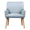 Fabric Armchair – Blue Grey