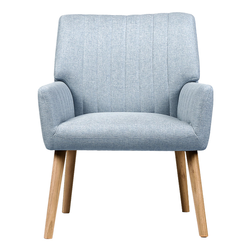 Fabric Armchair – Blue Grey