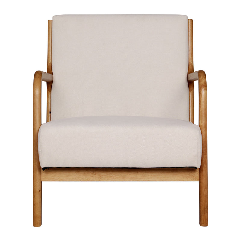 Fabric Armchair – Beige Olive