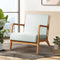 Fabric Armchair – Grey Olive