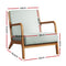 Fabric Armchair – Grey Olive