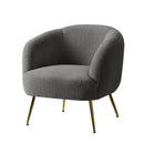 Lounge Armchair – Sherpa Boucle, Charcoal