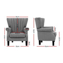 Wingback Armchair - Grey