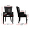 Velvet French Dining Chair - Black