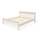 Mariner Bed Frame with Shelf – White & Oak – King