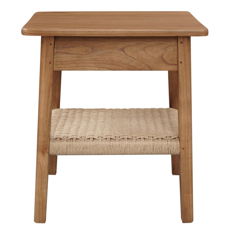Kelly Single Drawer Bedside Table – Almond – 55 cm
