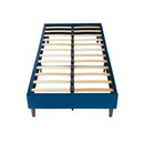 Vienna Velvet Bed Frame – Blue – Queen