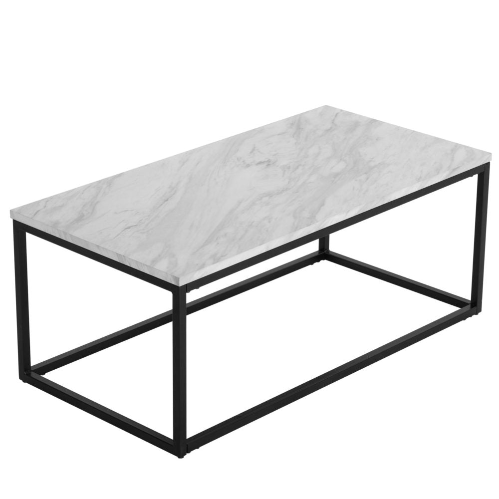 Meridia Coffee Table – White & Black – Rectangular