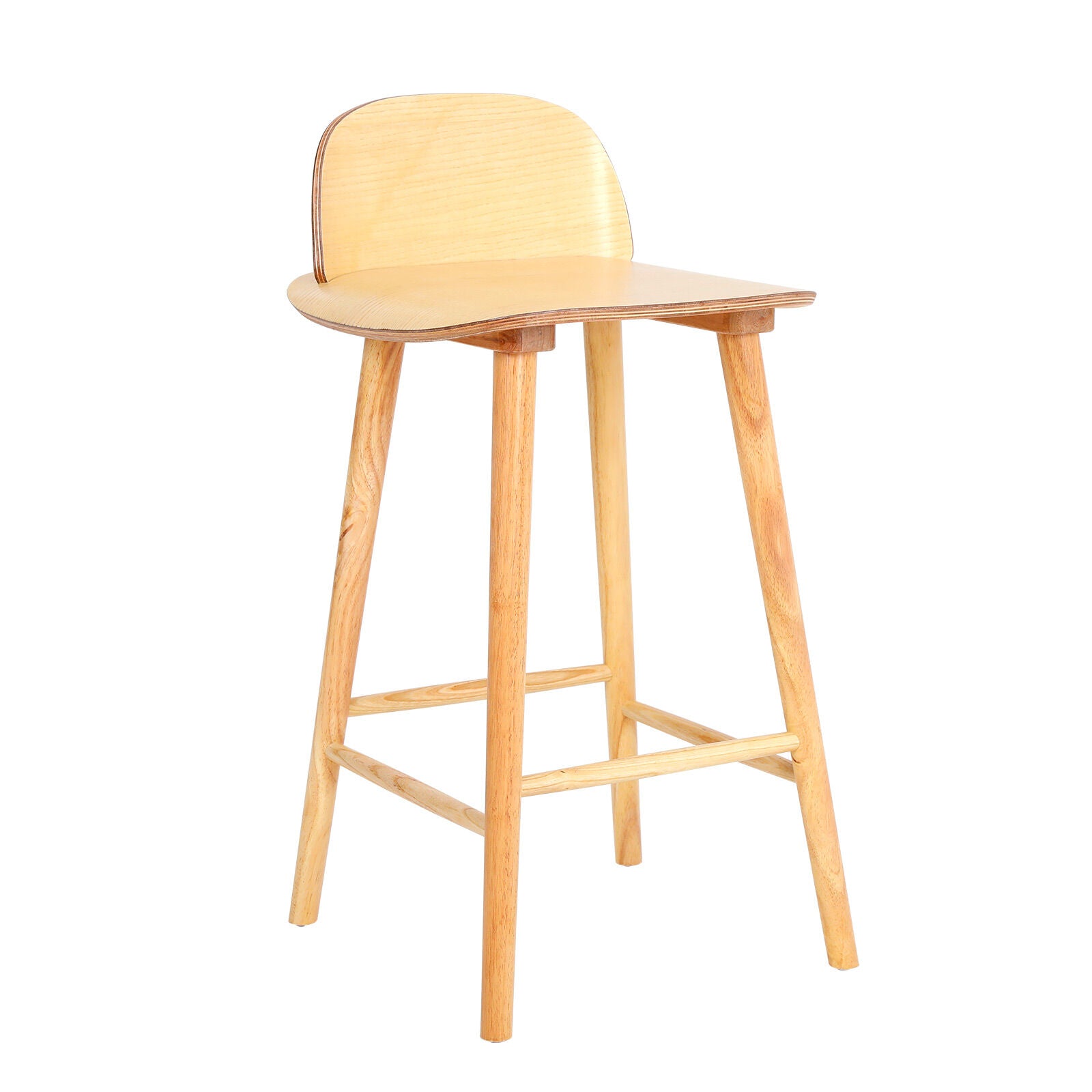 Cove Wooden Bar Stool Dining Chair Ash Wood ELISE 65cm