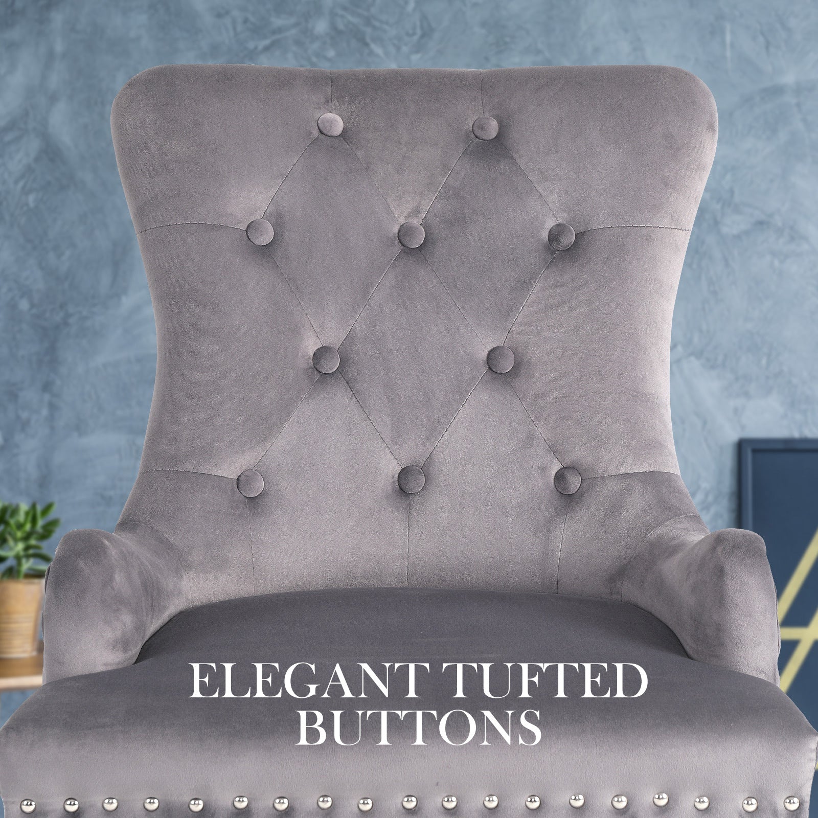 Lisse French Provincial Dining Chair – Grey – Single