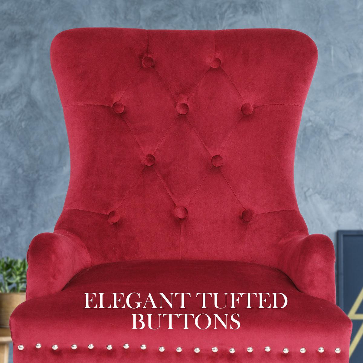 Lisse French Provincial Dining Chairs – Red – Set of 4