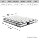 QUEEN Size - Euro Top Pocket Spring Mattress - 34cm