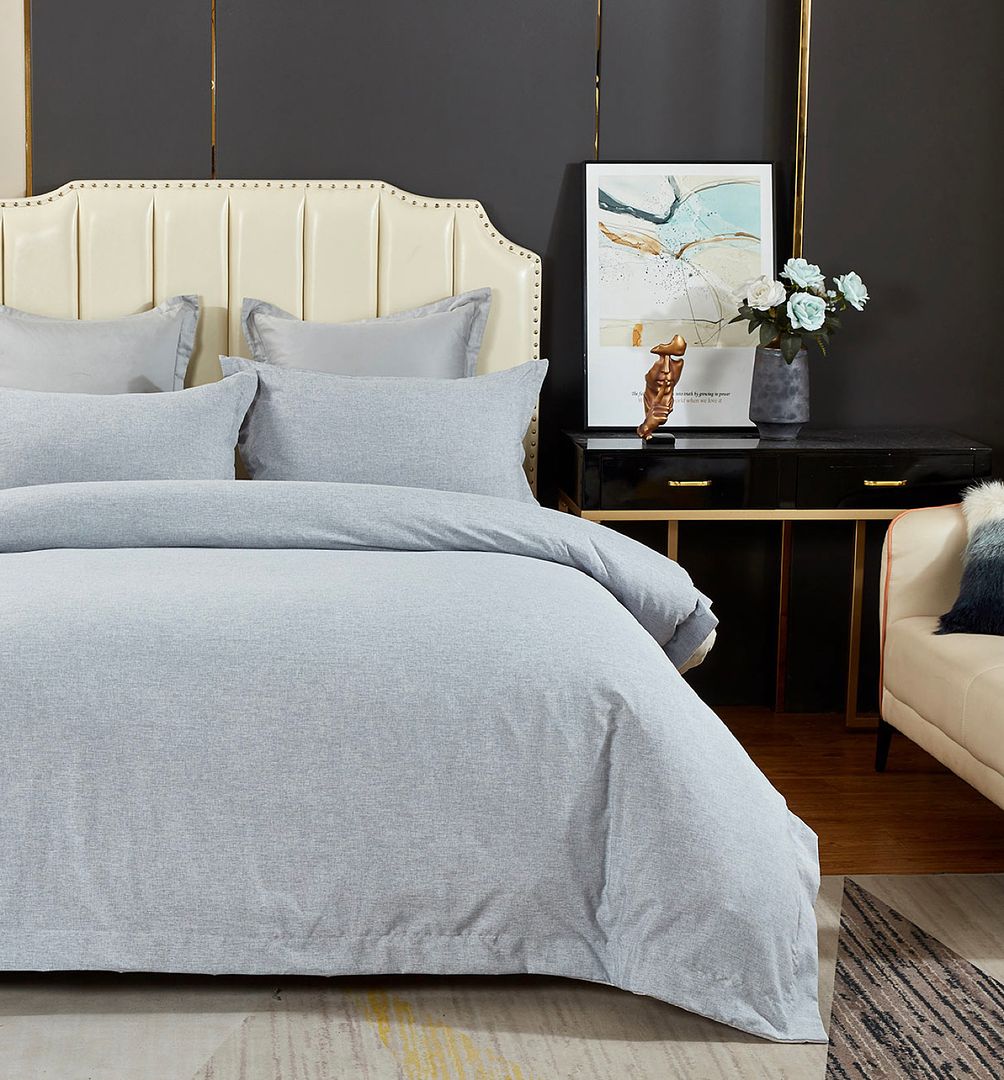 Evelyn Super Soft Quilt Cover Set – Beige – Queen