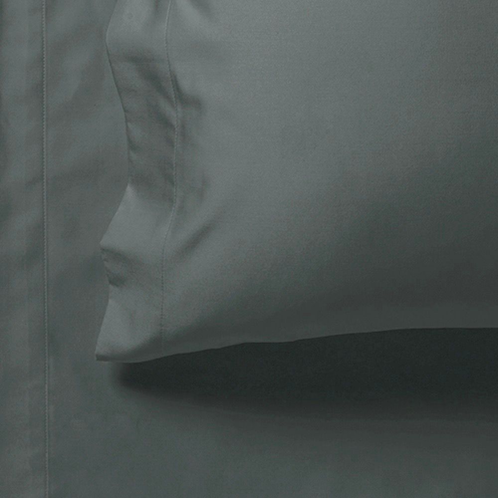 Linden Ultra Soft Fitted Sheet & 2 Pillowcases Set – Charcoal – Queen