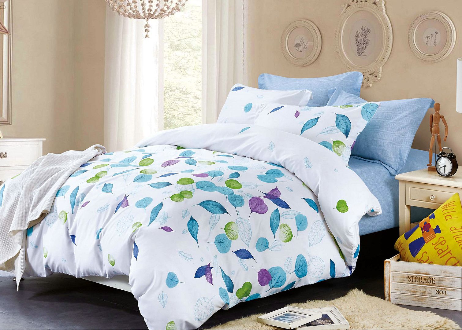 Leaves Duvet Quilt Cover Set – Queen