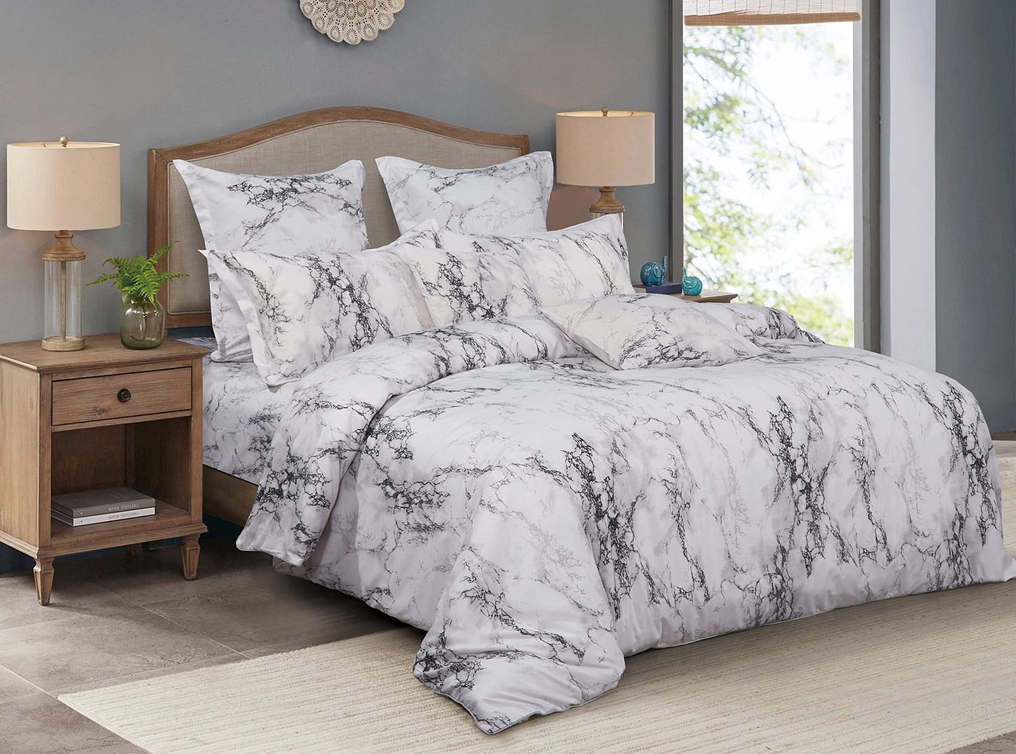 Marble Quilt Cover Set – Multi – Super King