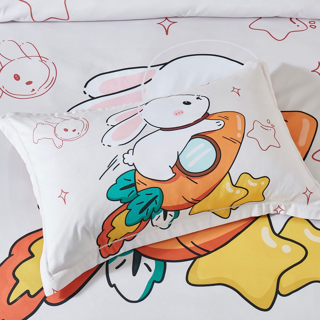 Bunny Kids Quilt Cover Set – Multi – Double