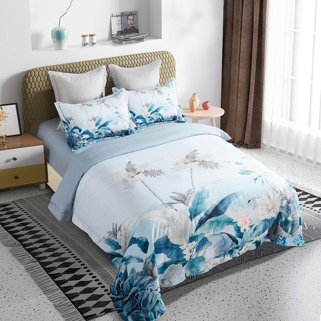 Palermo Quilt Cover Set – Tropical – Queen