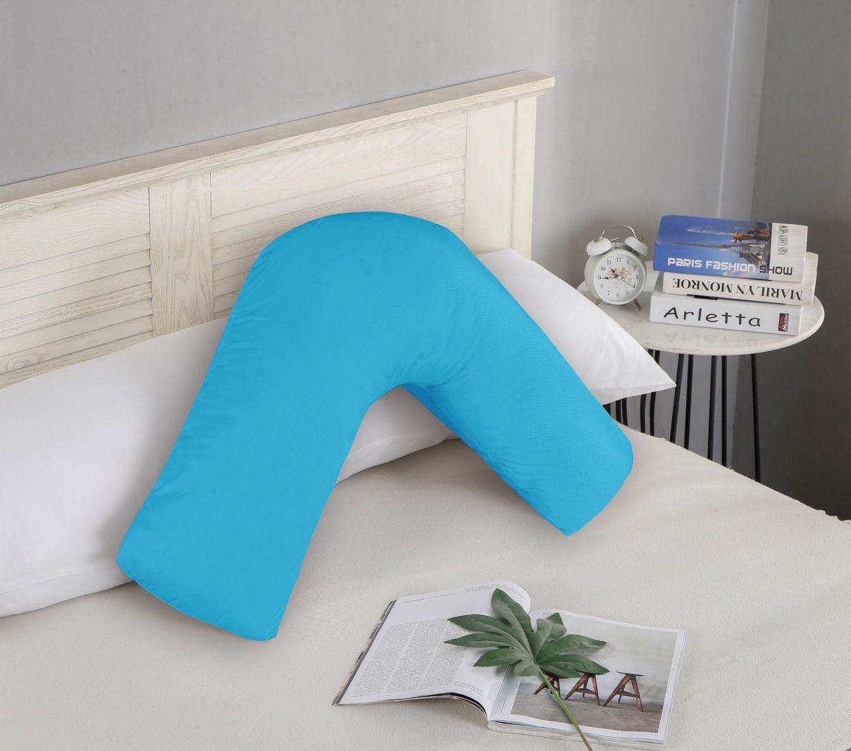 Rowan 1000TC Premium Ultra Soft V SHAPE Pillowcase - Light Blue