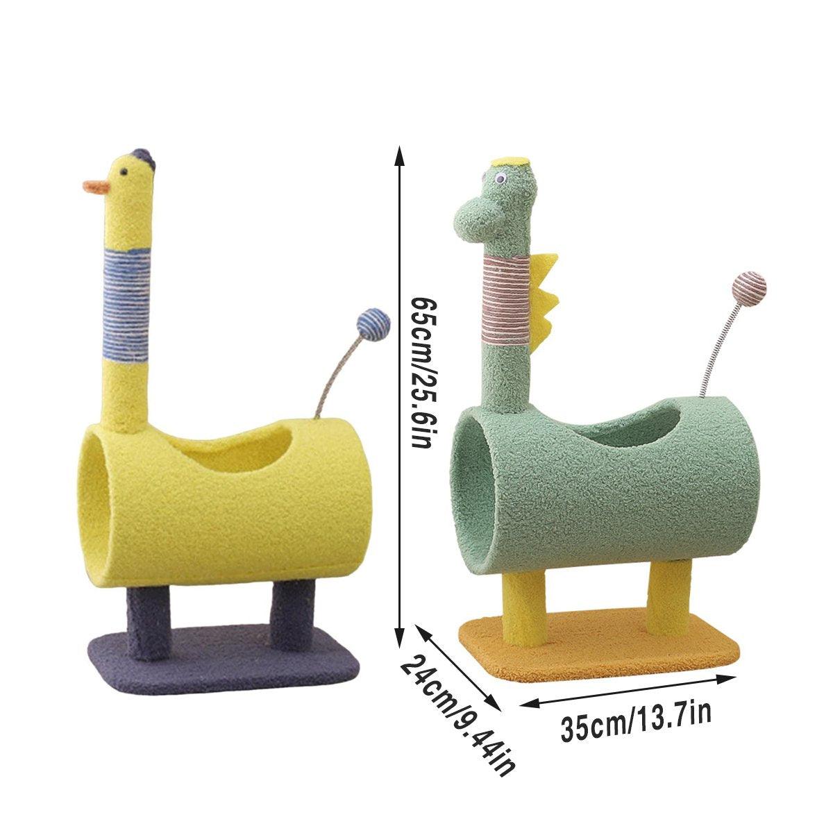 Marston Cat Climbing Frame – Yellow – Medium