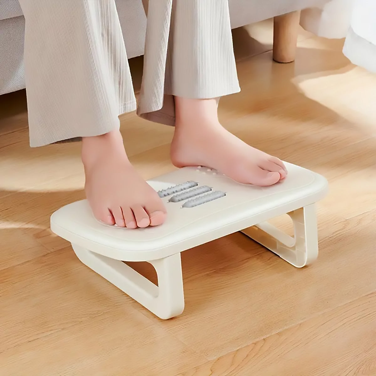Kamal Ergonomic Under Desk Footrest – Beige – 37.5 cm