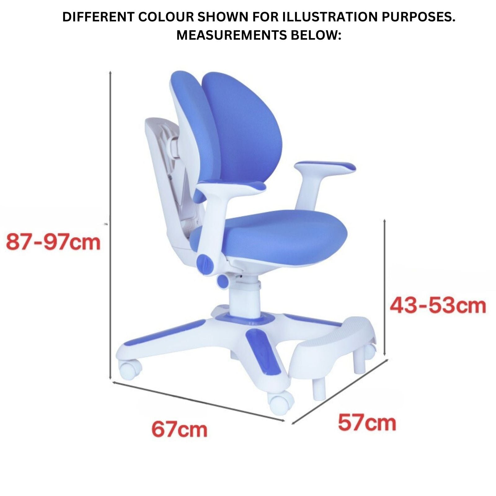 Kiera Kids Study Chair Set – Pink – Single