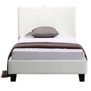 Rowan PU Leather Bed Frame – White – Single