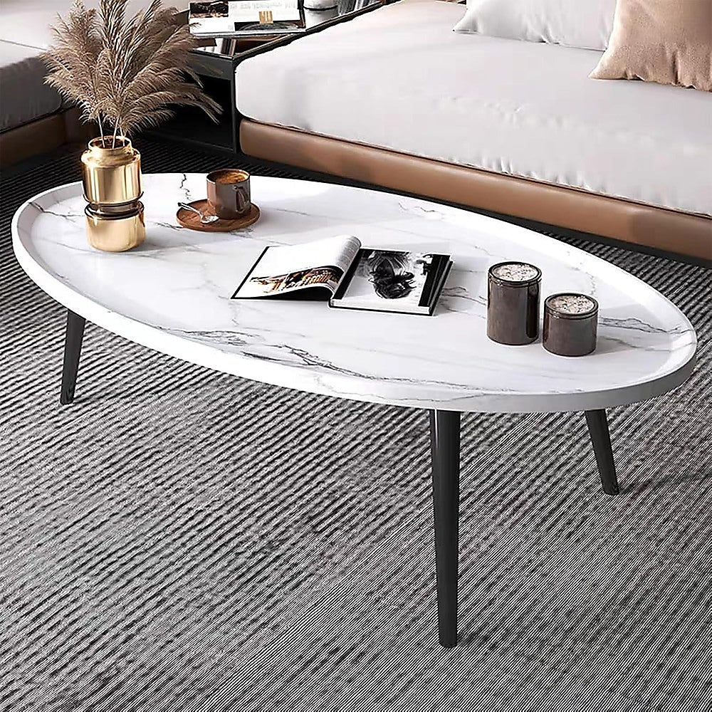 Alderon Oval Coffee Table – Brown – Medium