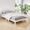 DOUBLE Size - Basic Wooden Bed Frame - White