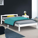 SINGLE Size - Solid Wood Bed Frame - White