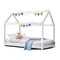 Artiss Bed Frame Wooden Kids House Frame White CASA